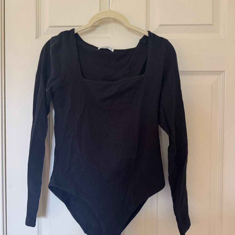 Black Long Sleeve Bodysuit